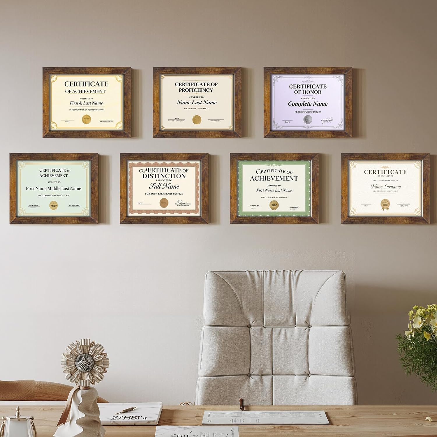 Certifications wall at Speciality Dental Care
